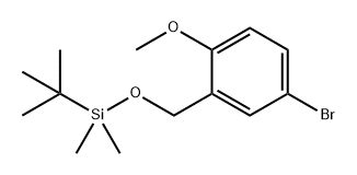 Benzene, 4-bromo-2-[[[(1,1-dimethylethyl)dimethylsilyl]oxy]methyl]-1-methoxy- Structure