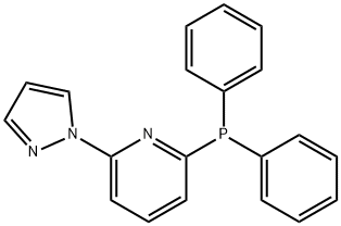 2-(二苯基膦基)-6-(1H-吡唑-1-基)吡啶, 201275-29-8, 结构式