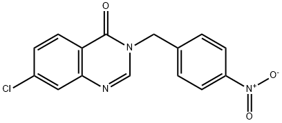 4(3H)-Quinazolinone, 7-chloro-3-[(4-nitrophenyl)methyl]- 结构式