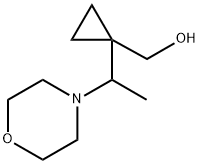 Cyclopropanemethanol, 1-[1-(4-morpholinyl)ethyl]- Structure