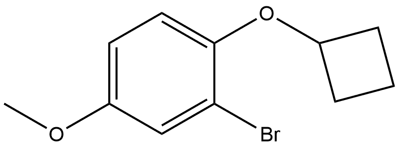 2-Bromo-1-(cyclobutyloxy)-4-methoxybenzene Structure