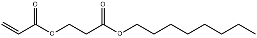 2-Propenoic acid, 3-(octyloxy)-3-oxopropyl ester Structure
