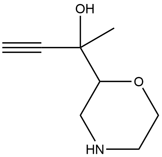 2-Morpholinemethanol, α-ethynyl-α-methyl Structure