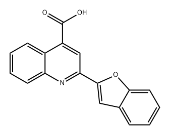 4-Quinolinecarboxylic acid, 2-(2-benzofuranyl)- 结构式