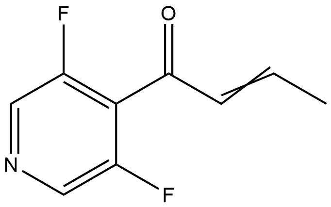 1-(3,5-Difluoro-4-pyridinyl)-2-buten-1-one,2014713-18-7,结构式