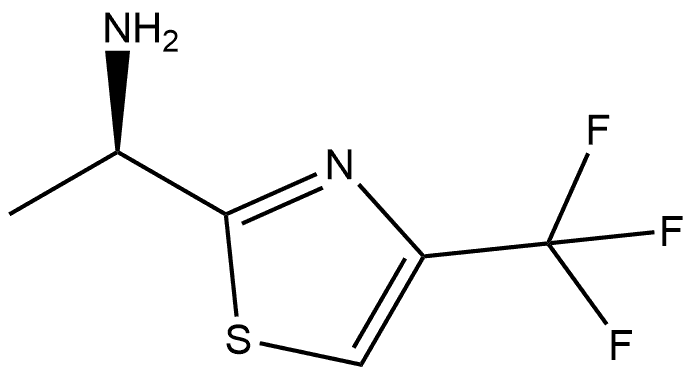 (αR)-α-Methyl-4-(trifluoromethyl)-2-thiazolemethanamine Structure
