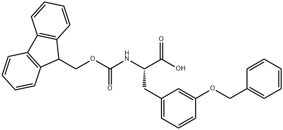 L-Phenylalanine, N-[(9H-fluoren-9-ylmethoxy)carbonyl]-3-(phenylmethoxy)- Structure