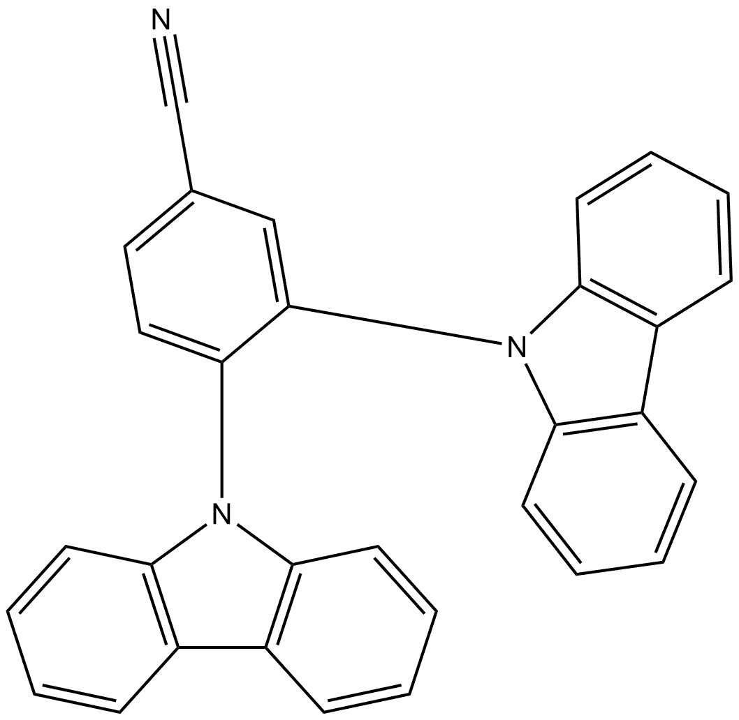 3,4-Di-9H-carbazol-9-ylbenzonitrile Structure