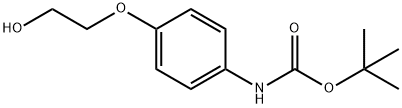 Carbamic acid, N-[4-(2-hydroxyethoxy)phenyl]-, 1,1-dimethylethyl ester Structure