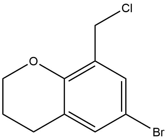 6-bromo-8-(chloromethyl)chromane 化学構造式