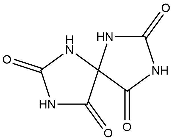 1,3,6,8-Tetraazaspiro[4.4]nonane-2,4,7,9-tetrone, (-)- Structure