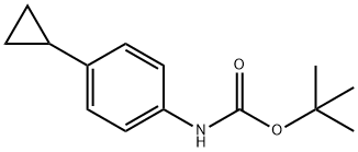 1,1-Dimethylethyl N-(4-cyclopropylphenyl)carbamate 结构式
