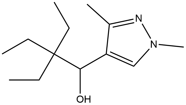 α-(1,1-Diethylpropyl)-1,3-dimethyl-1H-pyrazole-4-methanol Struktur