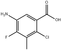 Benzoic acid, 5-amino-2-chloro-4-fluoro-3-methyl-|5-氨基-2-氯-4-氟-3-甲基苯甲酸