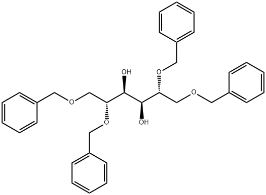D-Mannitol, 1,2,5,6-tetrakis-O-(phenylmethyl)- Struktur