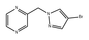 Pyrazine, 2-[(4-bromo-1H-pyrazol-1-yl)methyl]-|2-((4-溴-1H-吡唑-1-基)甲基)吡嗪