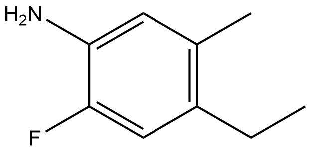 4-ethyl-2-fluoro-5-methylaniline,2021792-12-9,结构式