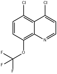 4,5-Dichloro-8-(trifluoromethoxy)quinoline Struktur