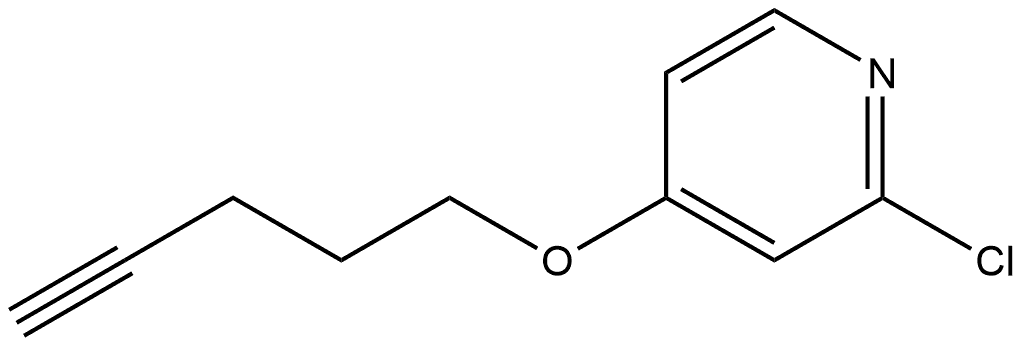 2-Chloro-4-(4-pentyn-1-yloxy)pyridine Structure