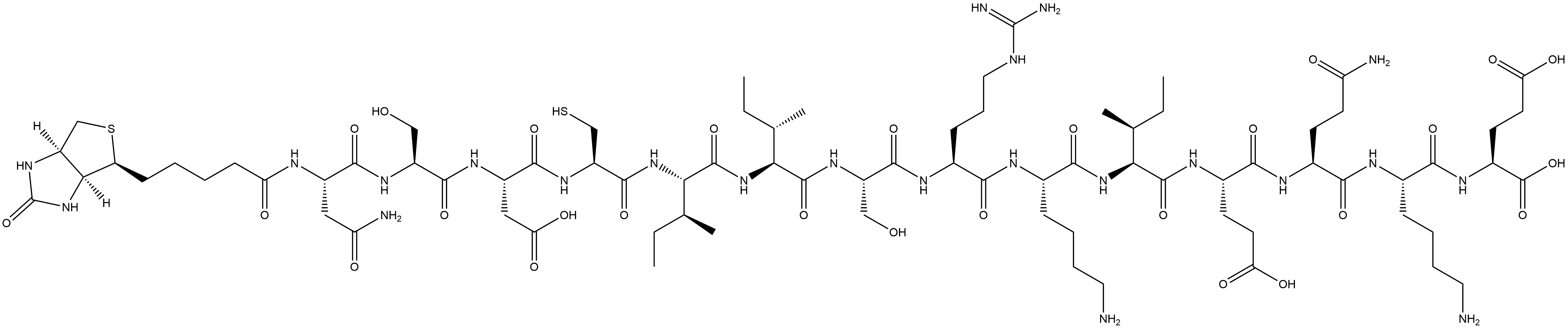 BIOTINYL-CBP501 AFFINITY PEPTIDE 结构式