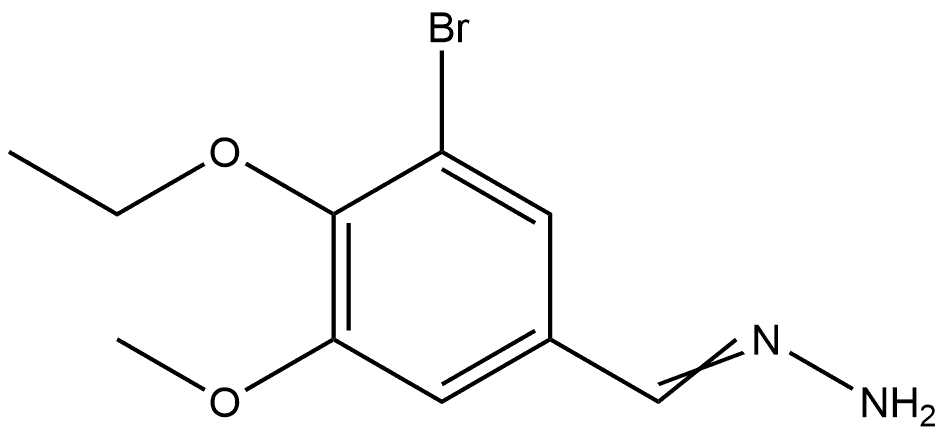 3-Bromo-4-ethoxy-5-methoxybenzaldehyde hydrazone Structure