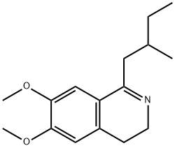 6,7-Dimethoxy-1-(2-methylbutyl)-3,4-dihydroisoquinoline Structure