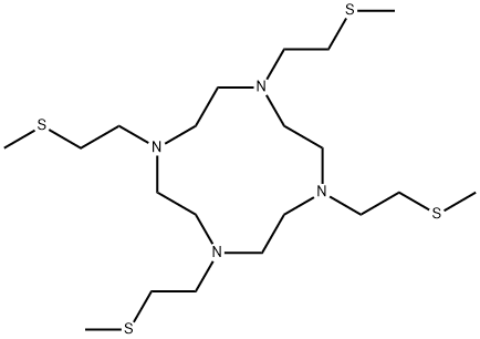 1,4,7,10-四(2-(甲硫基)乙基)-1,4,7,10-四氮杂环十二烷,202334-68-7,结构式