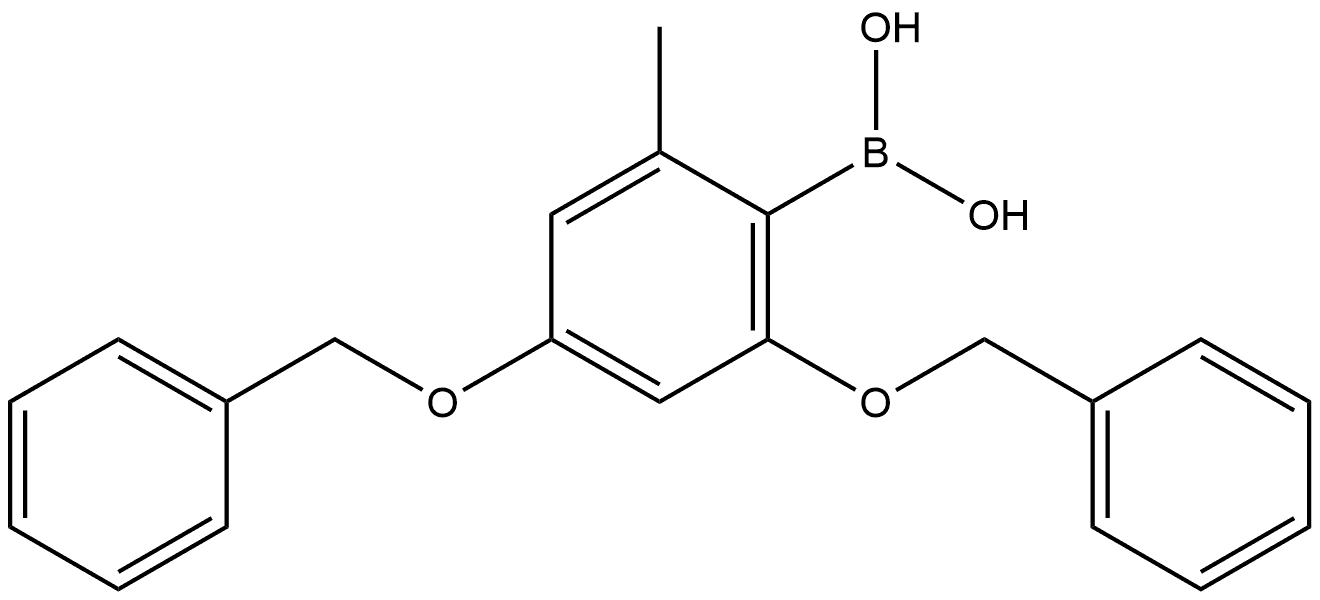 Boronic acid, [2-methyl-4,6-bis(phenylmethoxy)phenyl]- Structure