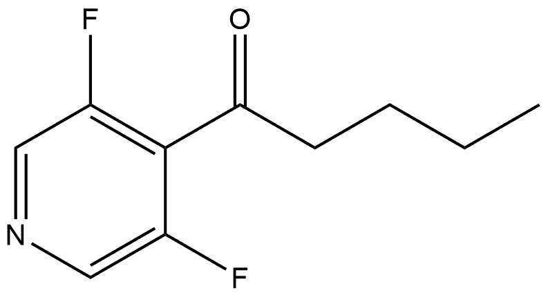 1-(3,5-Difluoro-4-pyridinyl)-1-pentanone 结构式