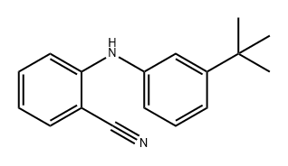 Benzonitrile, 2-[[3-(1,1-dimethylethyl)phenyl]amino]-,2024554-36-5,结构式