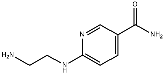 6-(2-Aminoethylamino)pyridine-3-carboxamide 化学構造式