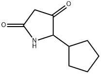 2,4-Pyrrolidinedione, 5-cyclopentyl- Struktur