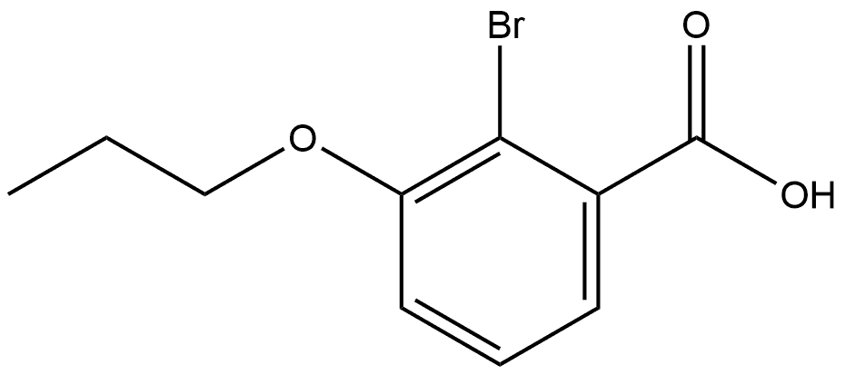 Benzoic acid, 2-bromo-3-propoxy- 结构式