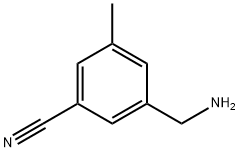 Benzonitrile, 3-(aminomethyl)-5-methyl- Structure