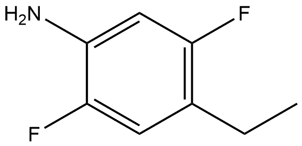 4-ethyl-2,5-difluoroaniline 化学構造式