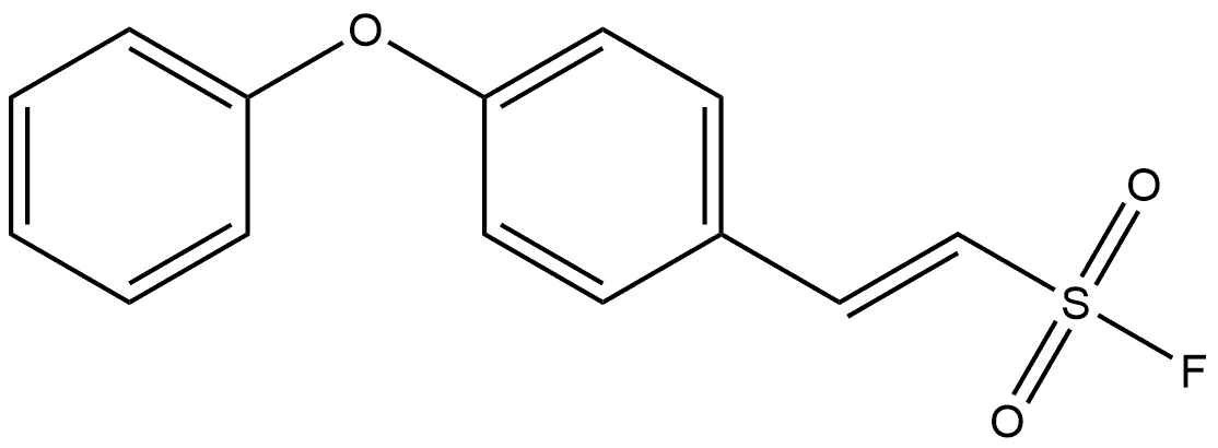 Ethenesulfonyl fluoride, 2-(4-phenoxyphenyl)-, Structure