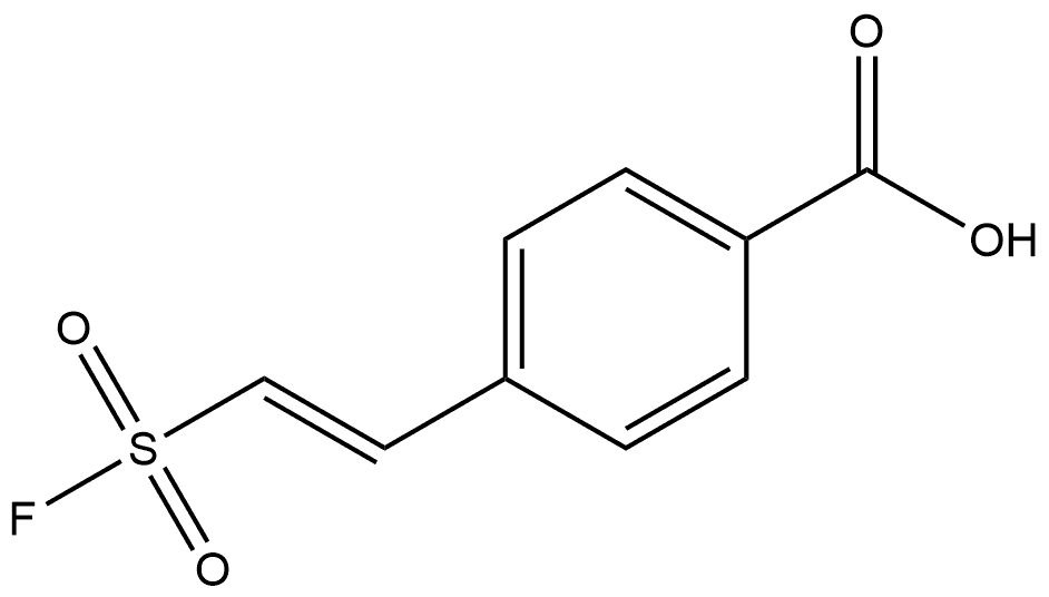 Benzoic acid, 4-[(1E)-2-(fluorosulfonyl)ethenyl]- 结构式