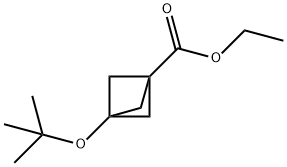 3-tert-Butoxy-bicyclo[1.1.1]pentane-1-carboxylic acid ethyl ester Structure