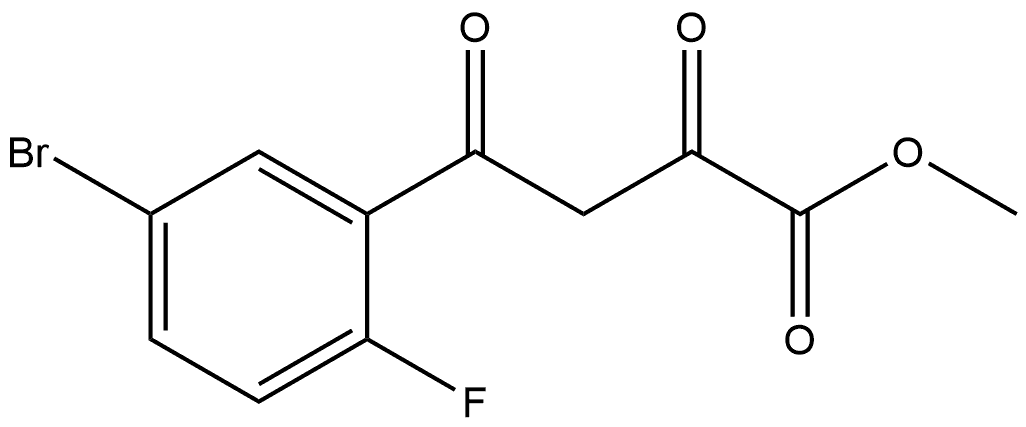 Methyl 4-(5-Bromo-2-fluorophenyl)-2,4-dioxobutanoate Structure