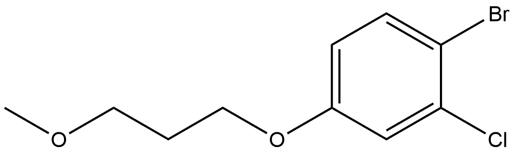 1-Bromo-2-chloro-4-(3-methoxypropoxy)benzene,2025967-55-7,结构式