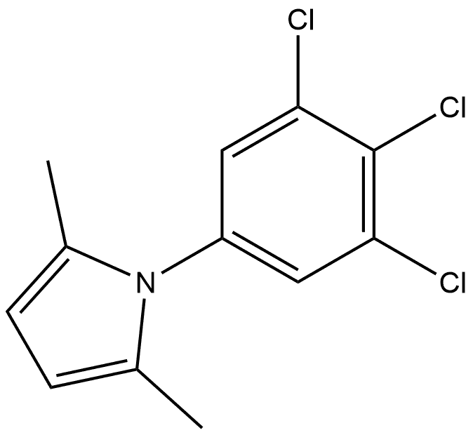 2,5-Dimethyl-1-(3,4,5-trichlorophenyl)-1H-pyrrole 结构式