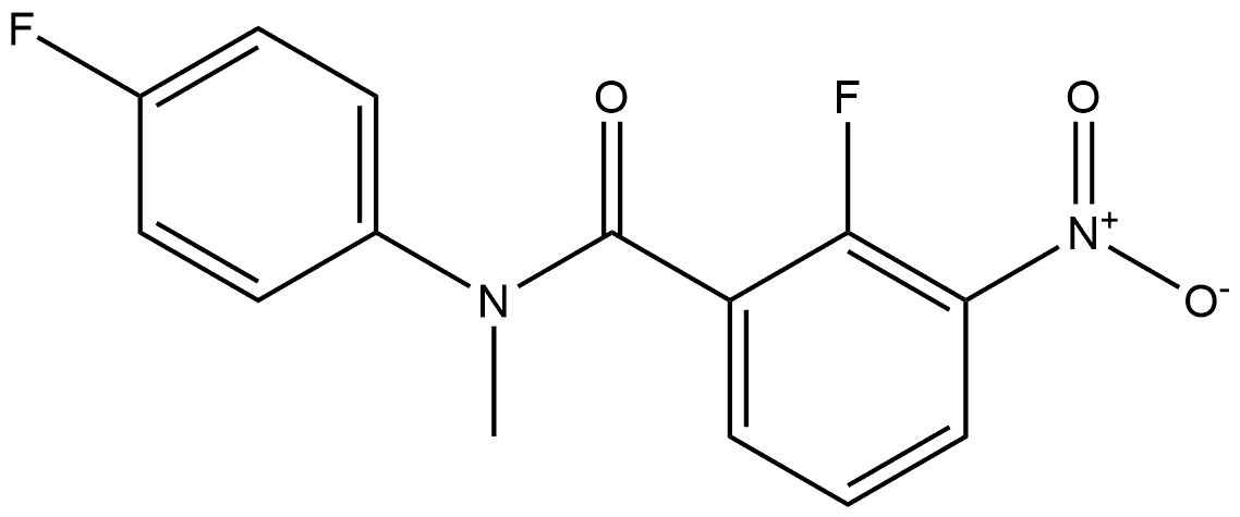 2-fluoro-N-(4-fluorophenyl)-N-methyl-3-nitrobenzamide,2027523-09-5,结构式