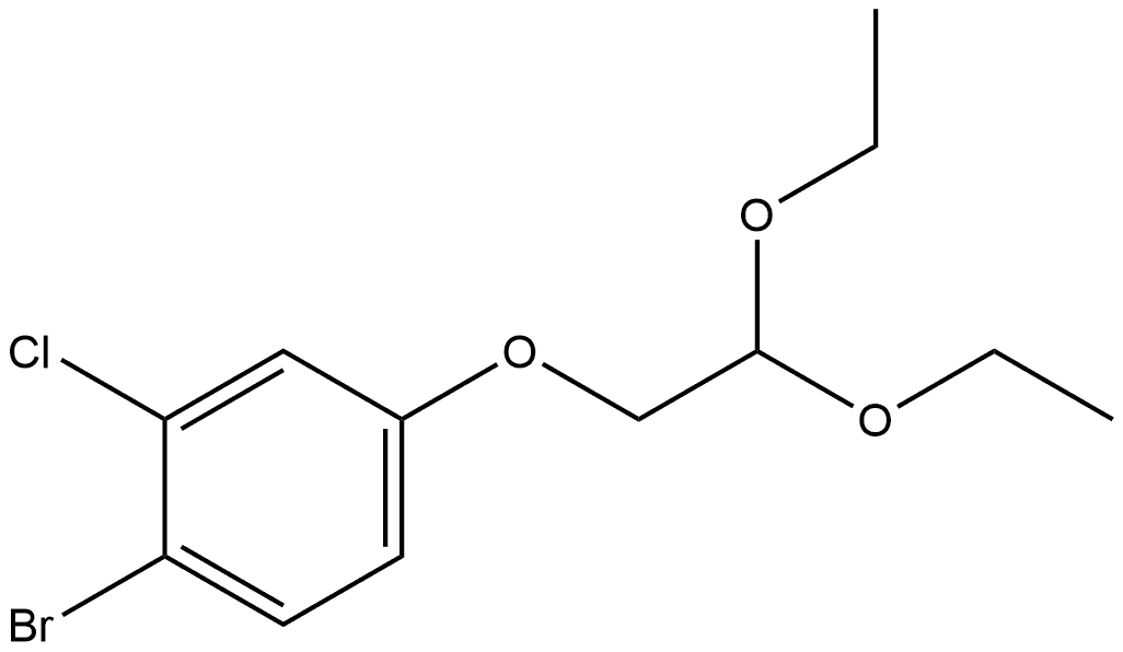 1-Bromo-2-chloro-4-(2,2-diethoxyethoxy)benzene Structure