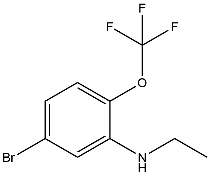 5-Bromo-N-ethyl-2-(trifluoromethoxy)benzenamine Structure