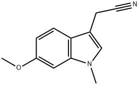 2-(6-Methoxy-1-methyl-1H-indol-3-yl)acetonitrile Structure
