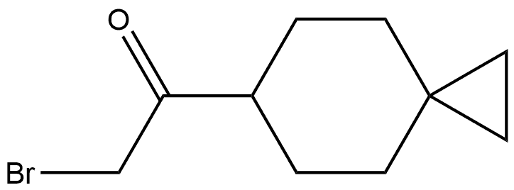 2-Bromo-1-spiro[2.5]oct-6-ylethanone 化学構造式