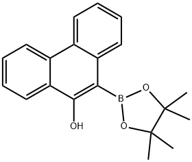 9-Phenanthrenol, 10-(4,4,5,5-tetramethyl-1,3,2-dioxaborolan-2-yl)- Struktur