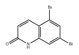 2(1H)-Quinolinone, 5,7-dibromo- 化学構造式
