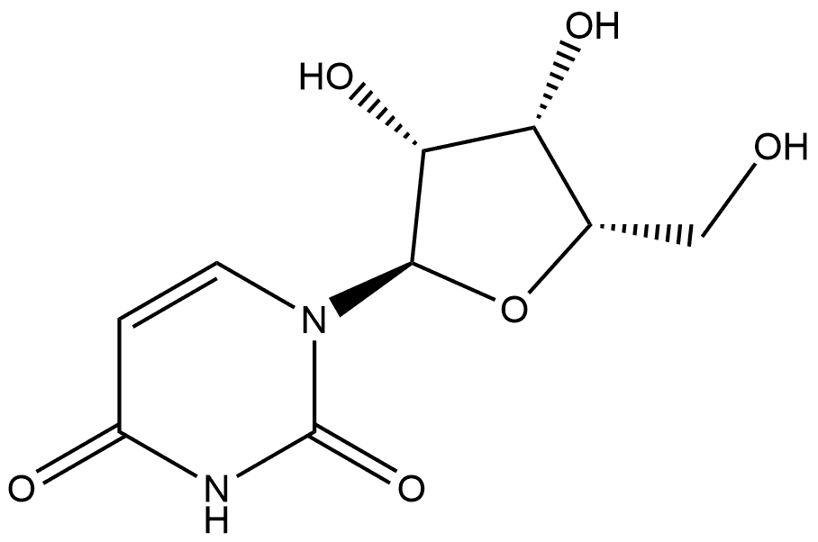 2,4(1H,3H)-Pyrimidinedione, 1-α-L-lyxofuranosyl- Struktur