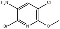2-溴-5-氯-6-甲氧基吡啶-3-胺 结构式
